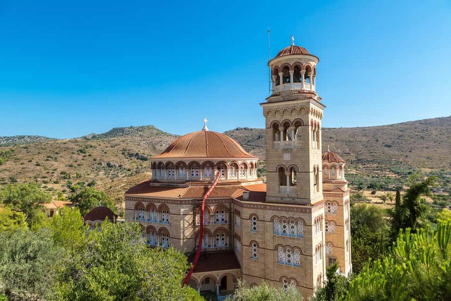 Athens to Aegina: Greek Island Escape & Swim Day Trip - Agia Marina for sand, sun, and a swim