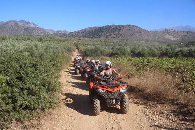 Bali Rethymno Panormo half day quad safari adventure - Riding out from Bali into the Cretan countryside