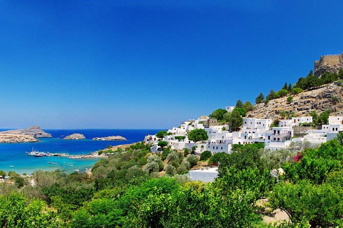 Boat Trip to LINDOS with Swimming Stops at Anthony Quinn's & Tsambika Bays - Anthony Quinn Bay and the best water stop