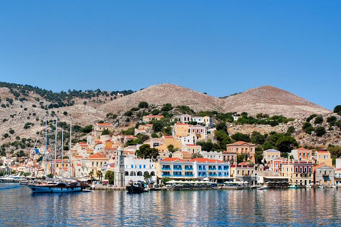 Boat Trip to Symi Island with swimming stop at St George Bay - Getting Back on the Boat