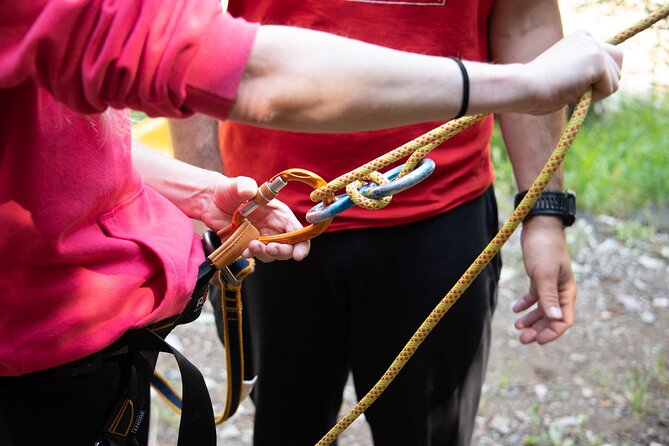 Canyoning Experience in Neda for Beginners - The 25-meter waterfall finish