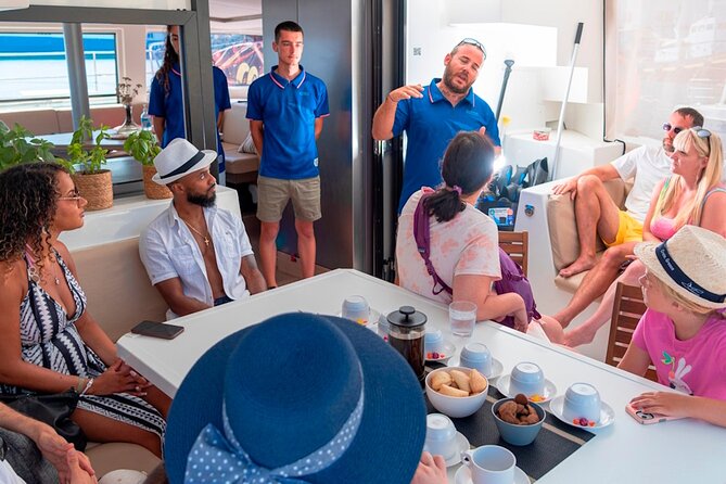 Chania: Afternoon Catamaran trip - Dinner, Drinks & Sunset - The one-hour sail to Agioi Theodoroi