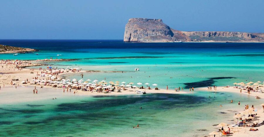Chania Areas/Kalyves:Gramvousa Island & Balos,Boat Tkt Extra - Balos Lagoon and the limits of the beach stop