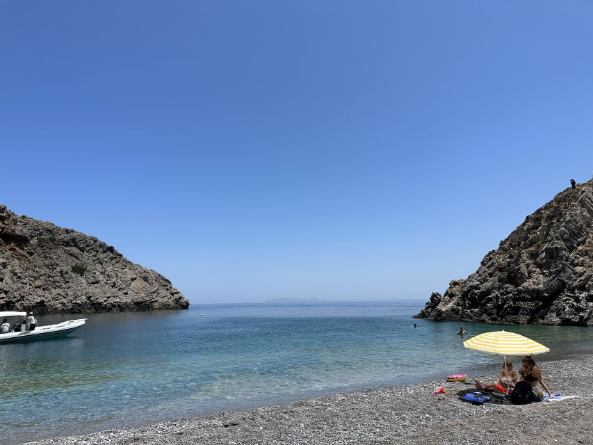 Chania: Menies Beach & Chironisia Bay Cruise with Snorkeling - Chironisia Bay: a swim reached only by sea
