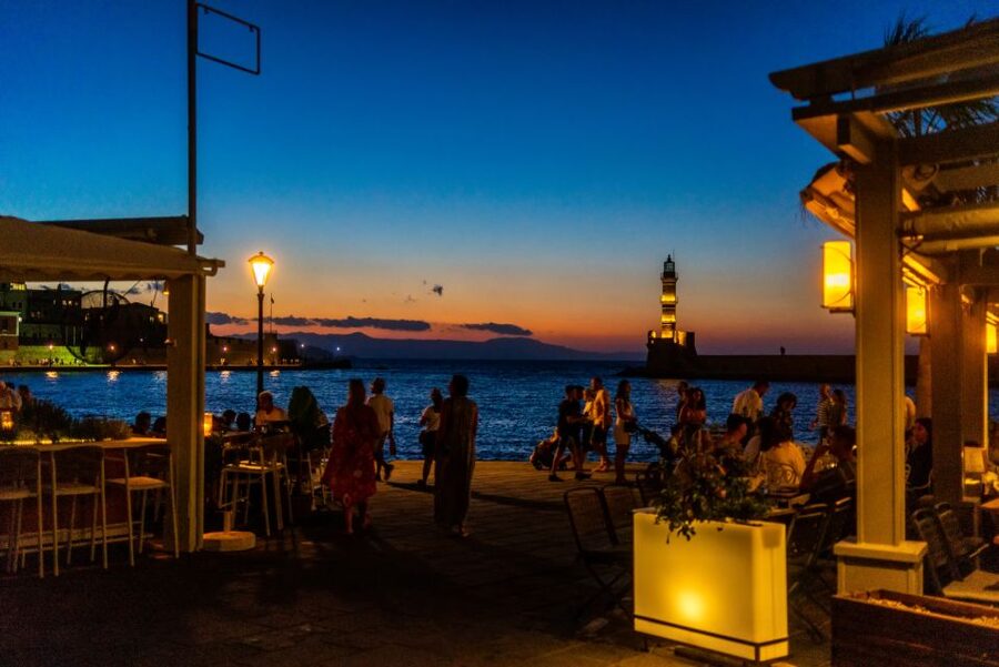 Chania: Wine, Food, and Sunset Tour with 3-Course Dinner - Ending with raki in Chania by night