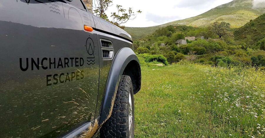 Corfu: Northwest Coast and Village Charms 4x4 Tour - The rough track above Agios Georgios Pagon