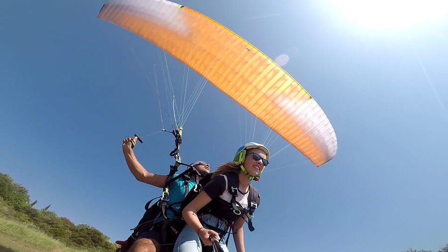 Corfu: Paragliding Tandem Flight Above Pelekas Town - My take on the Corfu paragliding experience