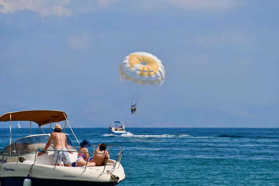 Corfu: Parasailing Adventure Near Corfu Town - The five-minute speedboat ride along the coast