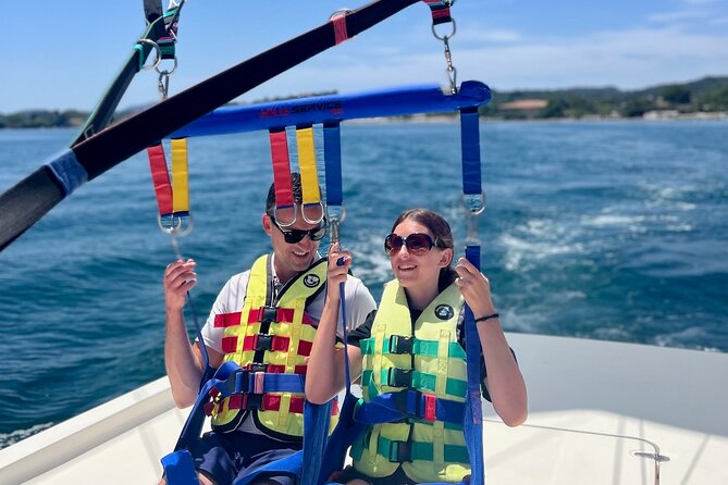 Corfu Parasailing - Fly High in the Sky - The boat ride and the safety briefing