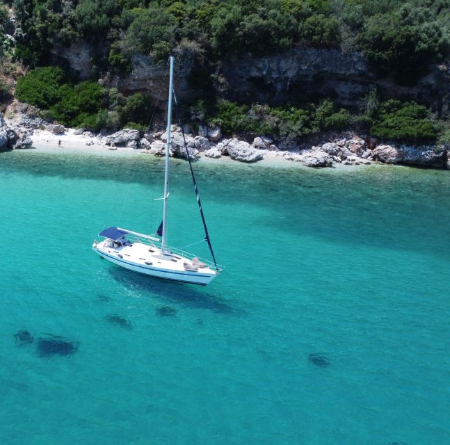 Corfu: Private Sailing Yacht Cruise - Food, drinks, music, and comfort onboard
