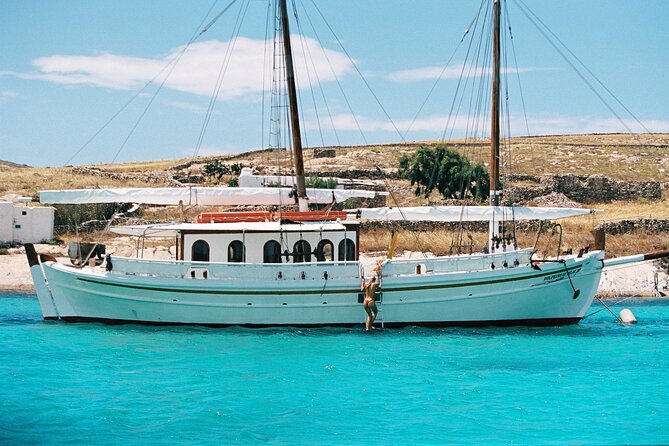 Corfu: Sunset Cruise on a Wooden Vessel with Cocktails & Bites - Mouse Island and the Kanoni sunset