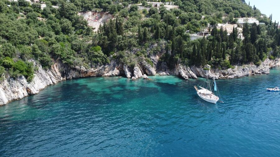 Corfu Town: Full-Day Cruise with Lunch, Drinks & Swim Stops - Two hours beneath Eremitis Forest