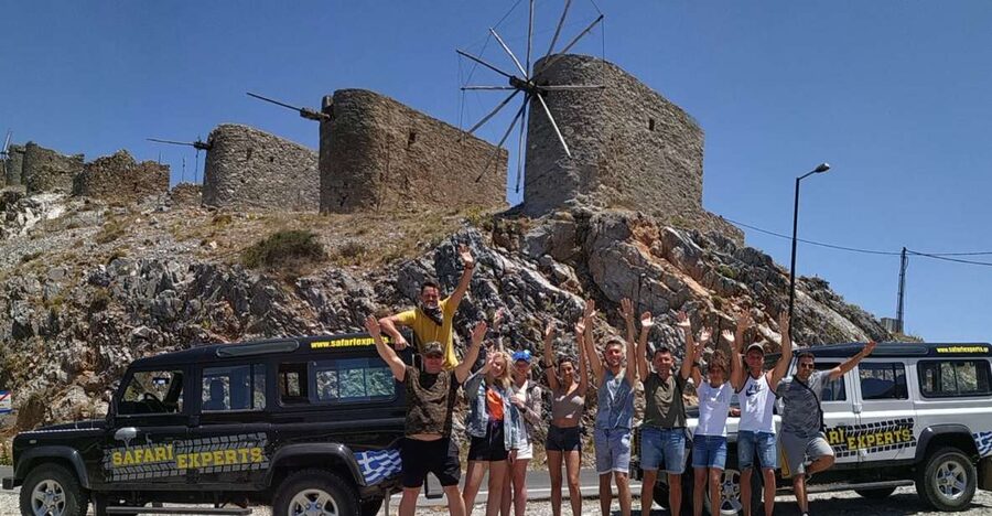 Crete: Lasithi Plateau and Cave of Zeus Off-Road Safari Tour - Seli Ambelou windmills and the high mountain road