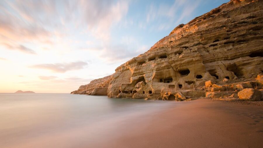 Crete: Matala Beach and Hippie caves, Red beach - Why Matala feels different from a normal beach day