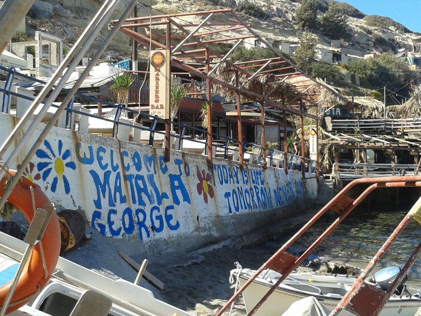 Crete: Matala Beach and Hippie caves, Red beach - What the guide adds, and where the service can vary