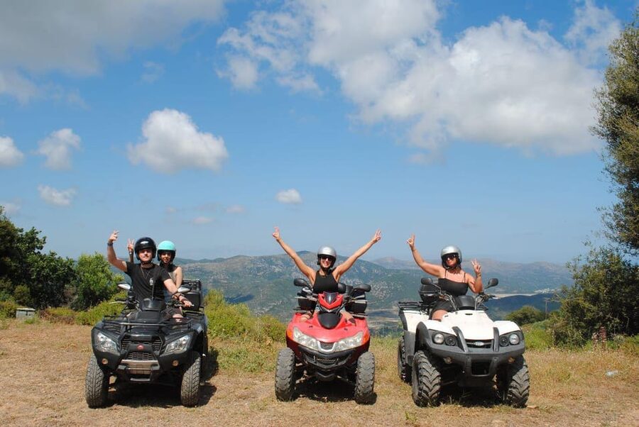 Crete: Off-Road Quad Safari Evening Tour with Hotel Transfer - The first ride from Malia to Omalia Olive Press