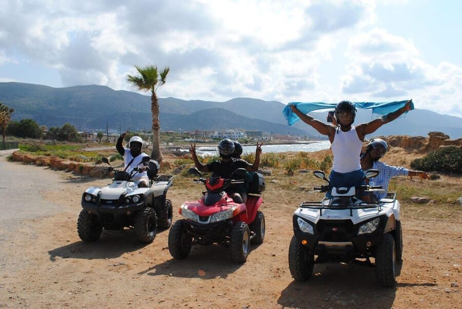 Crete: Off-Road Quad Safari Evening Tour with Hotel Transfer - Vrachasi and the climb toward St. George Selinari