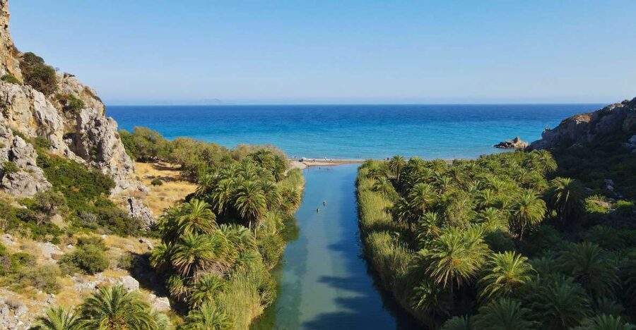 Crete: Preveli Tropical Beach and Palm Forest - Skaleta breaks give the journey a useful pause