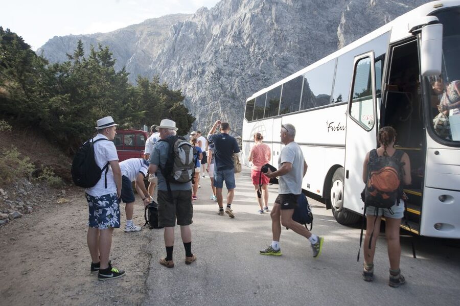 Crete: Samaria Gorge Hike - Agia Roumeli, swimming, and the Libyan Sea