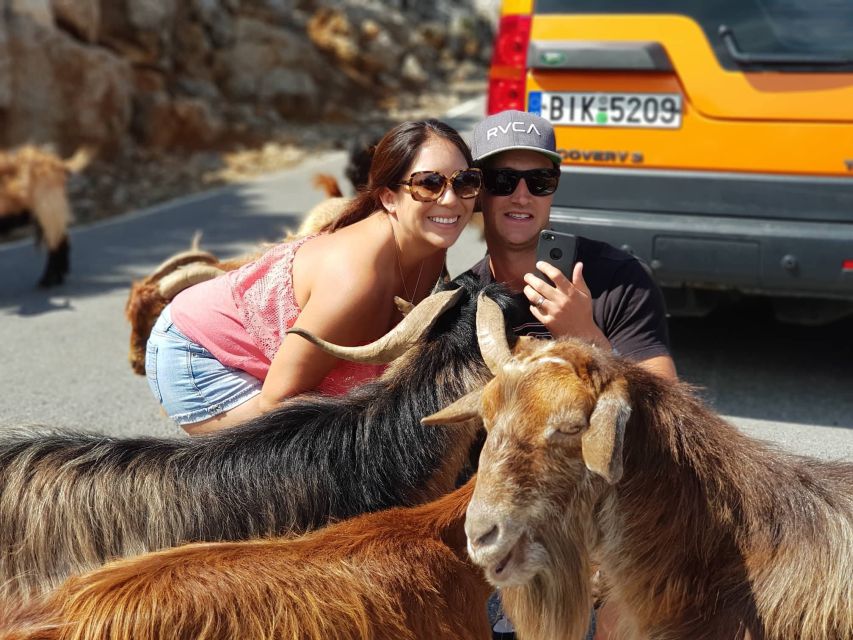 Crete: Sarakina Gorge, Forests, and South Coast Safari - Guides, vehicle, and group size