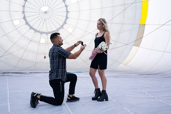 Crete: Semi-private Hot Air Balloon ride - Helping inflate the balloon before takeoff