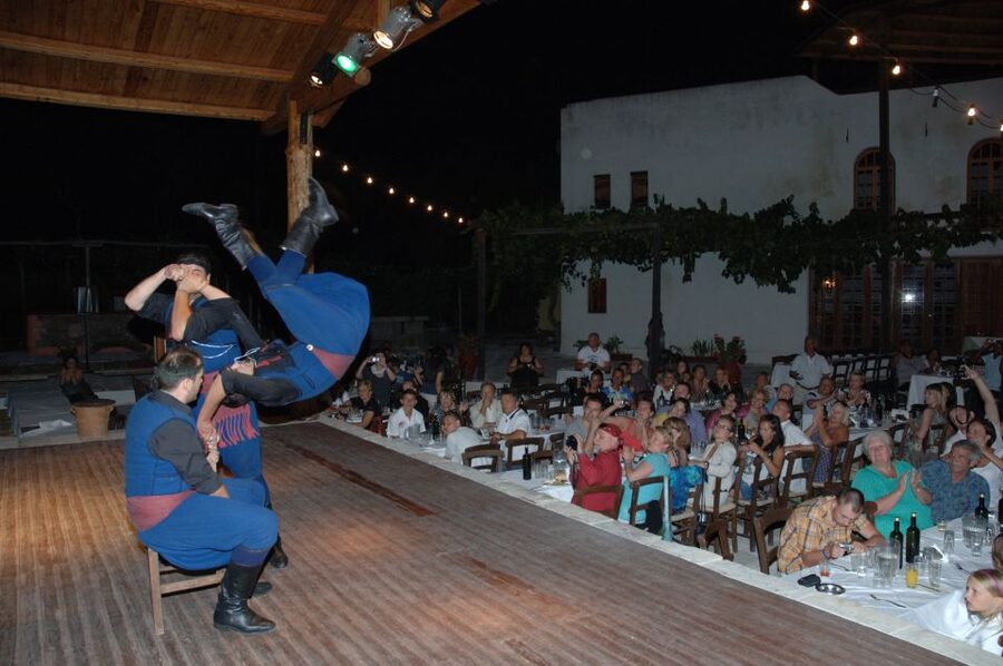 Crete: Traditional Dance Show and Buffet Dinner with Wine - Walking through the old village
