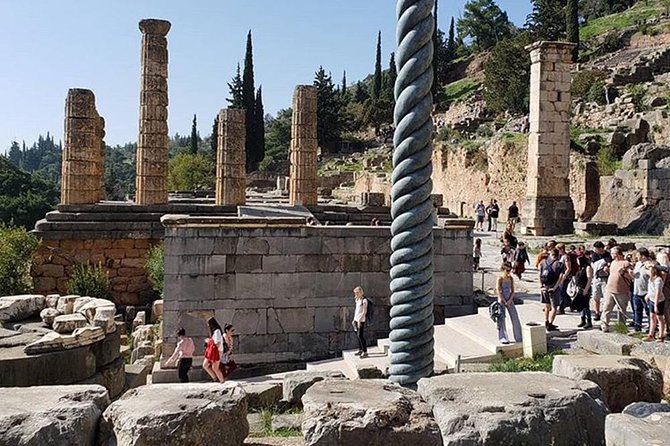Delphi Full Day Private Trip From Athens With Lunch Overlooking the Sea - The Sanctuary of Apollo and the Oracle’s center