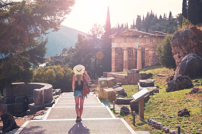 Delphi Guided Small Group Day Tour from Athens - Walking the ancient sanctuary of Delphi
