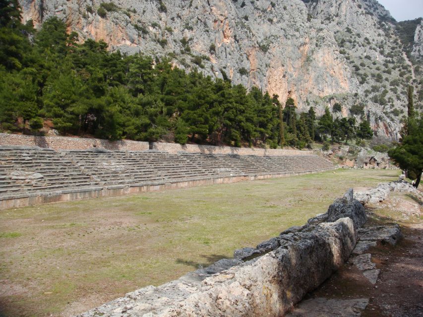 Delphi Small-Group Day Trip From Athens - Walking into the Delphi archaeological site