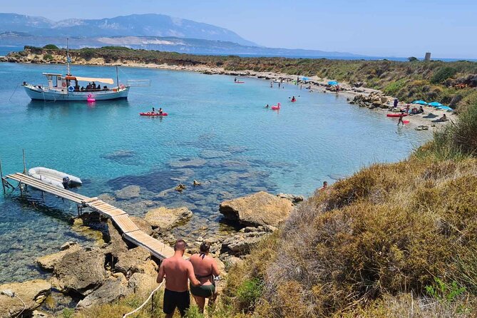 Dreamy Sails Daily Cruises at Argostoli Kefalonia Island - White Rocks Beach by boat only