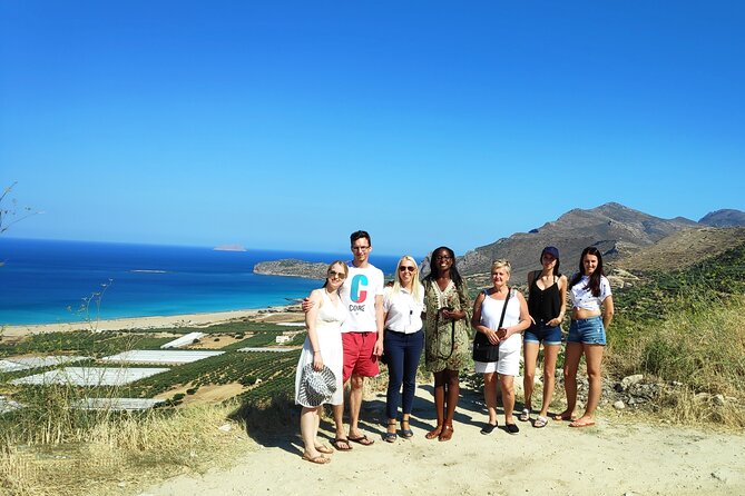 Elafonisi & Falasarna Small Group Tour from Chania w/snacks - Food, drinks, and beach comfort
