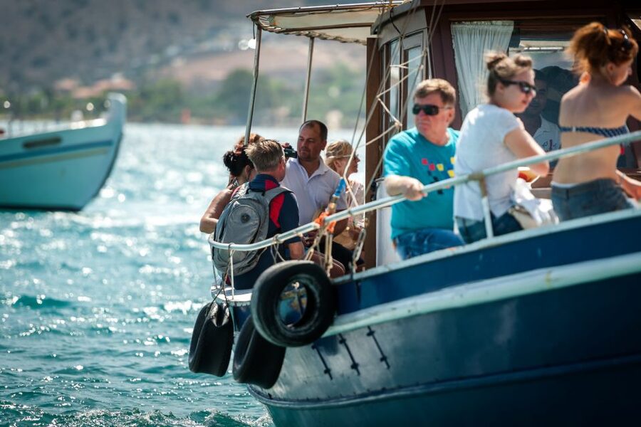 Elounda: Spinalonga Guided Boat Tour with BBQ and Swimming - What the onboard BBQ actually includes