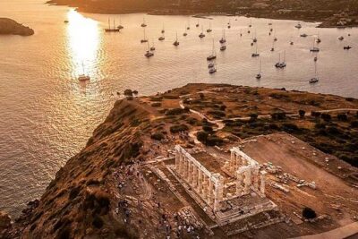 Enjoy Cape Sounio Private Majestic Sunset With Seaside Dinner