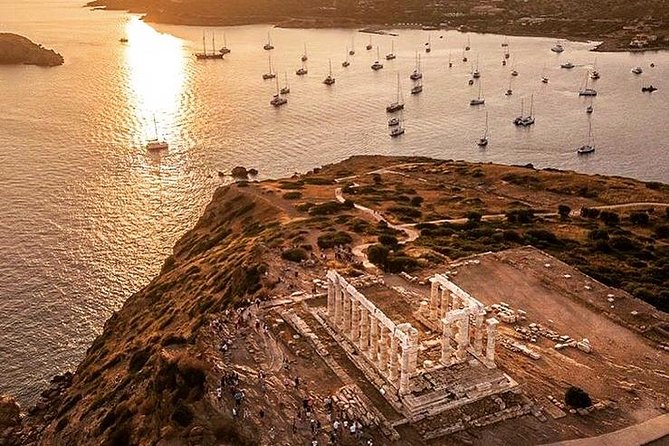 Enjoy Cape Sounio Private Majestic Sunset With Seaside Dinner - Seeing the Temple of Poseidon before the gates close