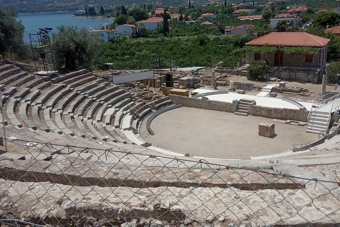 Epidavros sea kayak at the Ancient sunken city tour, small ancient theater - Lunch at Athina EcoFarm
