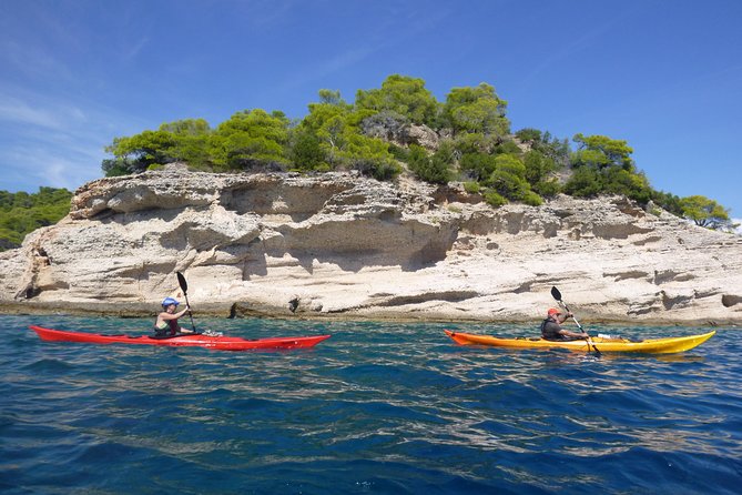 Epidavros sea kayak at the Ancient sunken city tour, small ancient theater - Starting at Yialasi Beach