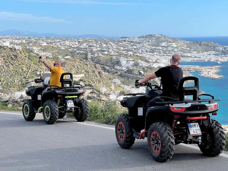 Explore Mykonos Island with a 650cc ATV / QUAD Tour - Mykonos Old Port and the first feel of the island