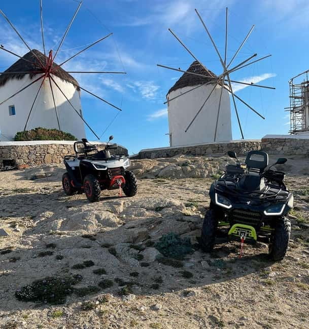 Explore Mykonos Island with a 650cc ATV / QUAD Tour - Ano Mera and the old Monastri