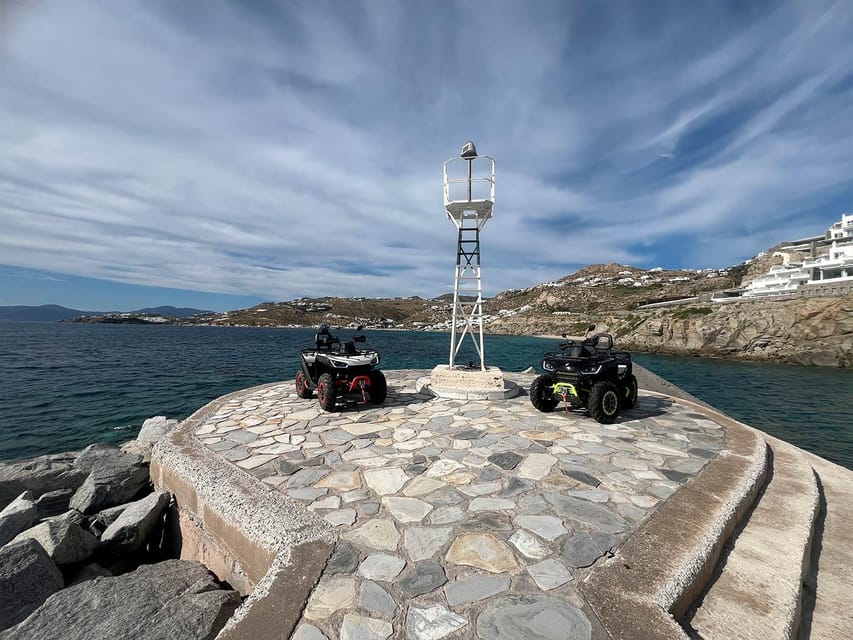 Explore Mykonos Island with a 650cc ATV / QUAD Tour - Fokos Beach, a quieter side of Mykonos