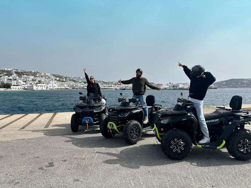 Explore Mykonos Island with a 650cc ATV / QUAD Tour - Starting with safety, maps, and practical gear