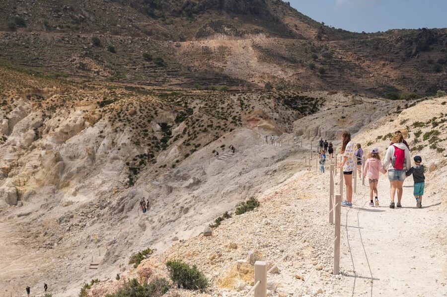 Explore Nisyros Island with Hotel Pick Up and Guided Tour - Seeing the crater and its sulfur vapors