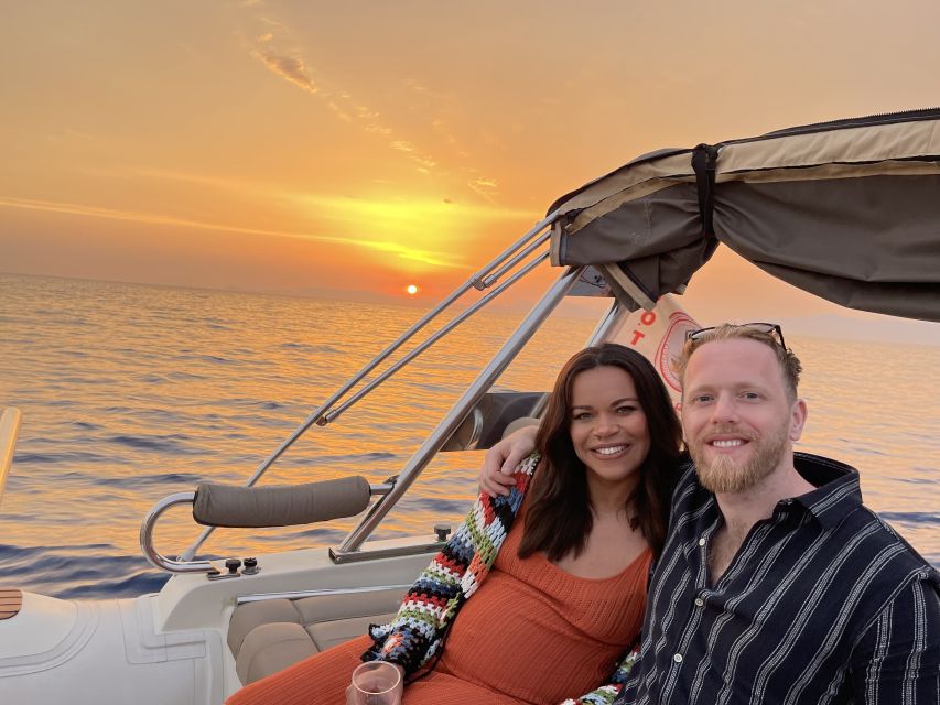Faliraki: Evening RIB Cruise with Champagne and Sunset Views - Secluded bays and open-water views