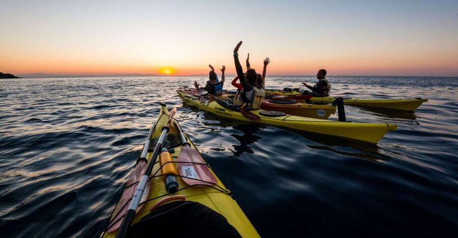 Faliraki: Sunrise Sea Kayaking Experience with Breakfast - An early start from Kathara Beach