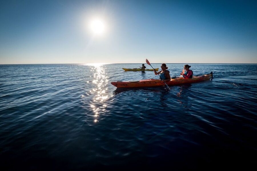 Faliraki: Sunrise Sea Kayaking Experience with Breakfast - A Greek breakfast at Ladiko Beach