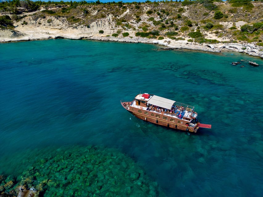 Faliraki : Transfer & Cruise to Lindos with 3 Swimming Stops - The morning cruise to Lindos