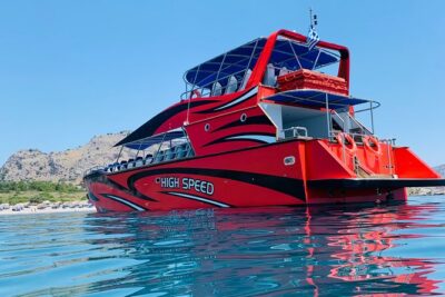 Fast Boat To Symi with a swimming stop at St George’s Bay! (Only 1hr journey)