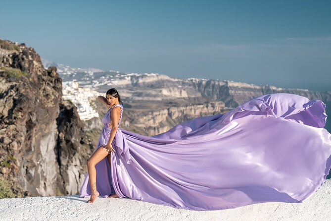 Flying Dress Photo © Photoshoot in Santorini: Express Package - Thirty minutes of posing, movement, and direction