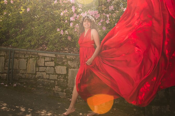 FLYING DRESS Photoshoot in Athens - Greece - A flying dress session in central Athens