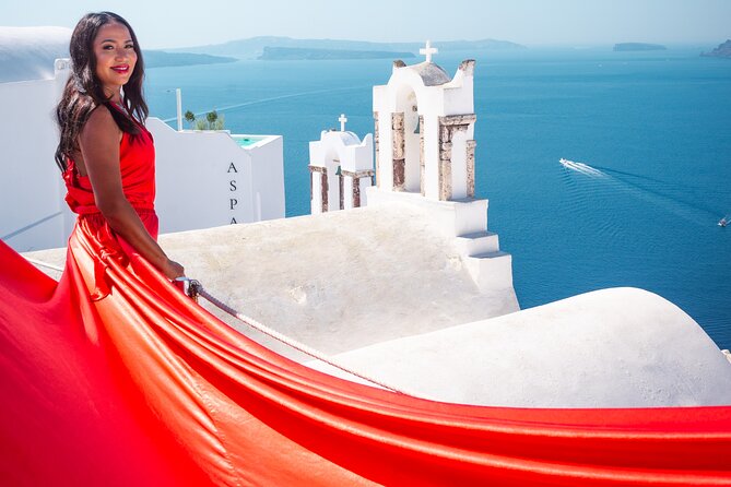 Flying Dress Santorini Photoshoot - Key points to know before booking