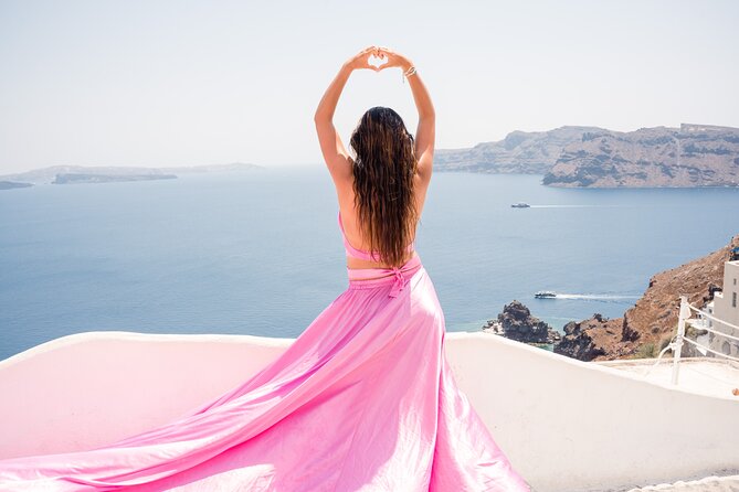Flying Dress Santorini Photoshoot - How the flying effect is created